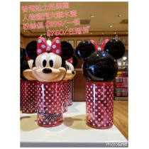 香港迪士尼樂園限定 米妮 人物造型大頭水壺