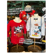 上海迪士尼樂園限定 米奇90週年生日慶典 兒童領帶圖案上衣
