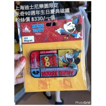 上海迪士尼樂園限定 米奇90週年生日慶典 磁鐵